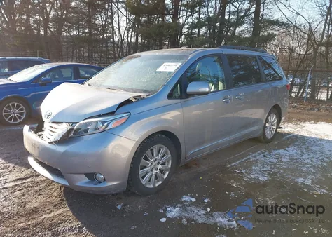 2015 Toyota Sienna Limited Premium 7 Passenger из США, поврежденный, VIN 5TDYK3DC1FS632451
